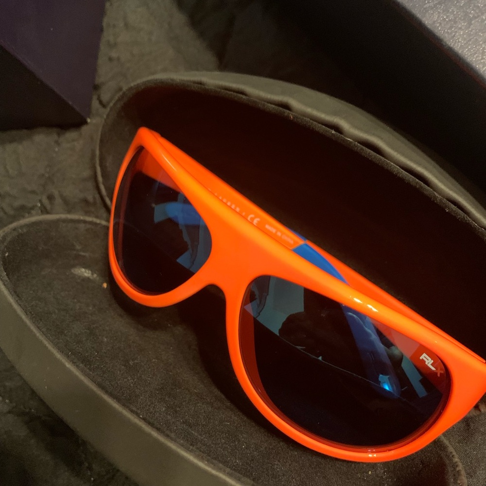 RLX Ralph Lauren Orange Wayfarer Sunglasses